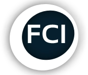 A black and white logo of the federal communications commission.